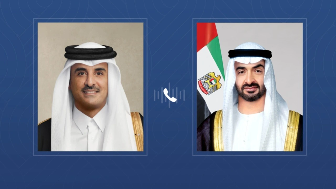 رئيس الدولة يتلقى اتصالاً هاتفياً مهماً من أمير قطر